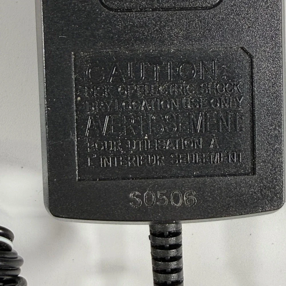 Conair AC Adapter Power Supply Cord 6V 800mA MC162-060080 Black Charger Utility